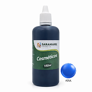 Corante Líquido Cosmético Sabonete 100ml Azul Saramanil