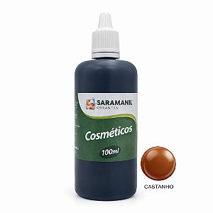 Corante Líquido Cosmético Sabonete 100ml Castanho Saramanil