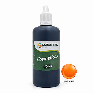 Corante Líquido Cosmético Sabonete 100ml Laranja Saramanil