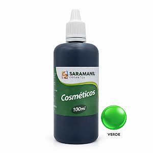 Corante Líquido Cosmético Sabonete 100ml Verde Saramanil