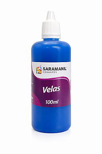 Corante Líquido para Velas 100ml Azul Fluorescente Saramanil