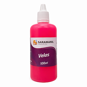 Corante Líquido para Velas 100ml Pink Fluorescente Saramanil