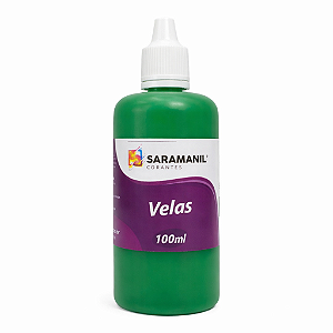 Corante Líquido para Velas 100ml Verde Alface Fluorescente Saramanil