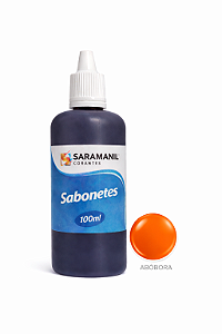 Corante Líquido Sabonete 100ml Abóbora Saramanil