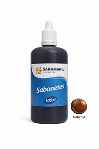 Corante Líquido Sabonete 100ml Marrom Saramanil
