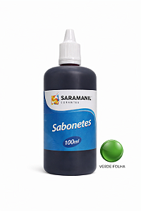 Corante Líquido Sabonete 100ml Verde Folha Saramanil