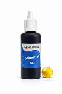 Corante Líquido Sabonete 30ml Amarelo Ouro Saramanil