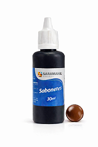 Corante Líquido Sabonete 30ml Castanho Saramanil