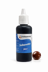 Corante Líquido Sabonete 30ml Chocolate Saramanil