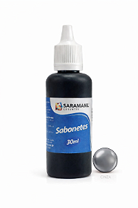 Corante Líquido Sabonete 30ml Cinza Saramanil