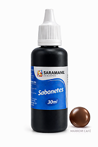 Corante Líquido Sabonete 30ml Marrom Café Saramanil