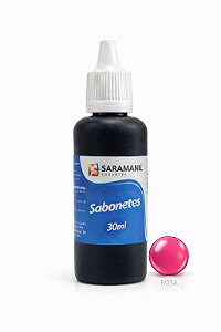 Corante Líquido Sabonete 30ml Rosa Saramanil