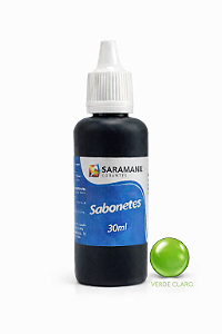 Corante Líquido Sabonete 30ml Verde Claro Saramanil