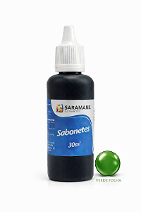 Corante Líquido Sabonete 30ml Verde Folha Saramanil