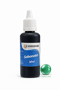 Corante Líquido Sabonete 30ml Verde Mar Saramanil