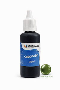 Corante Líquido Sabonete 30ml Verde Musgo Saramanil