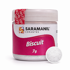 Corante Pó para Biscuit Branco Noiva 7grs Saramanil