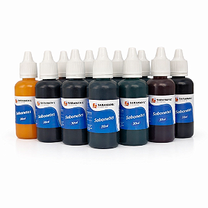 Kit 11 Corante Líquido p/ Sabonetes 30ml Saramanil