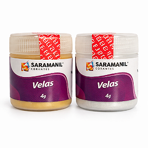 Kit 2 Mica Cintilante para Velas 4g Saramanil