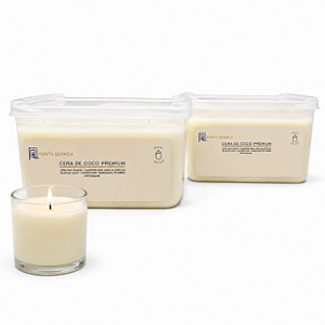 Kit 2kg Cera de Coco Premium 100% Vegetal p/ Velas Ponto Química