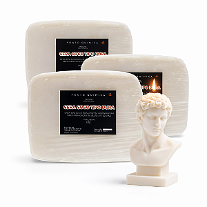 Kit 3kg Cera de Coco Dura para Velas 100% Vegetal Ponto Química