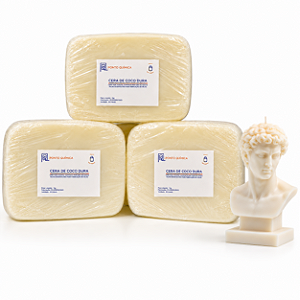 Kit 3kg Cera de Coco Dura para Velas 100% Vegetal Ponto Química