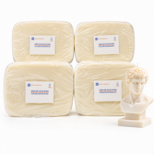 Kit 4kg Cera de Coco Dura para Velas 100% Vegetal Ponto Química