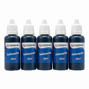 Kit 5 Corantes Líq Tons de Azul para Sabonetes 30ml Saramanil