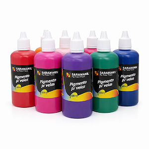 Kit 8 Pigmento Líquido p/ Velas 100ml Saramanil não migra