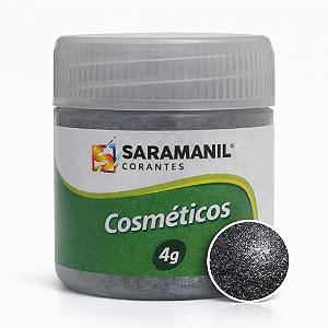 Mica Colorida para Velas e Cosméticos 4g Grafite Saramanil