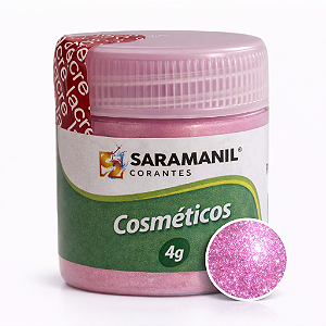 Mica Colorida para Velas e Cosméticos 4g Rosa Saramanil