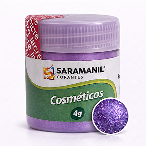 Mica Colorida para Velas e Cosméticos 4g Violeta Saramanil