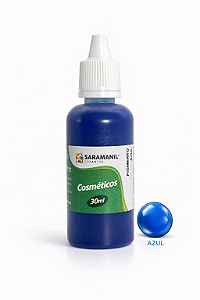 Pigmento Cosmético Leitoso Sabonete 30ml Azul Saramanil