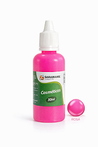 Pigmento Cosmético Leitoso Sabonete 30ml Rosa Saramanil