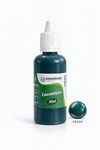 Pigmento Cosmético Leitoso Sabonete 30ml Verde Saramanil