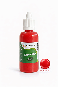 Pigmento Cosmético Leitoso Sabonete 30ml Vermelho Saramanil