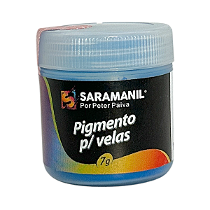Pigmento em Pó para Velas 7g Azul Saramanil não migra