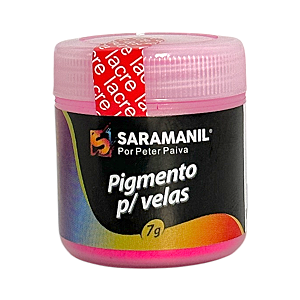 Pigmento em Pó para Velas 7g Pink Saramanil não migra