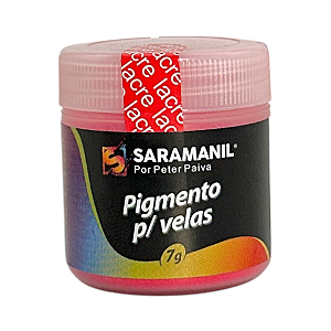 Pigmento em Pó para Velas 7g Vermelho Saramanil não migra