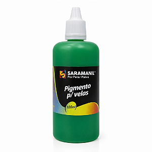 Pigmento Líquido para Velas 100ml Verde Saramanil não migra