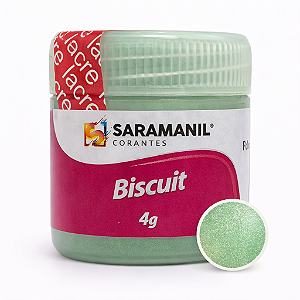 Pó Brilhante p/ Biscuit Verde Escuro 4grs Saramanil