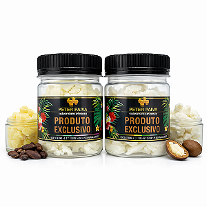 Kit Manteiga de Cacau e Manteiga de Karité Peter Paiva