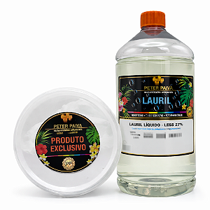 Kit Lauril Liquído 1l e Lauril em Pó 200g Peter Paiva