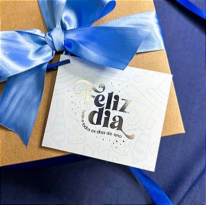 10un Postal Hot Stamping "Feliz Dia" - Coleção Dia dos Pais