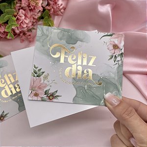 10un Postal Hot Stamping "Feliz Dia"