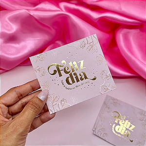 10un Postal Hot Stamping "Feliz Dia"