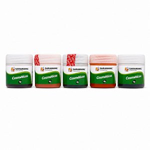 Kit 5 Corantes em Pó para Cosméticos / Cores Essenciais