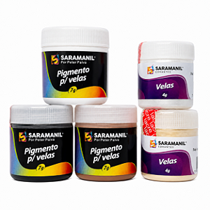 Kit 5 Tons Neutros  para Velas Saramanil