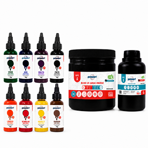 Kit Gessonart 665g + 8 Pigmentos Concentrado Ohana