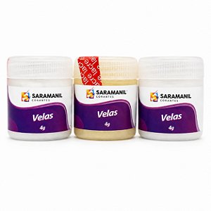 Kit 3 Mica Cintilante para Velas 4g Saramanil